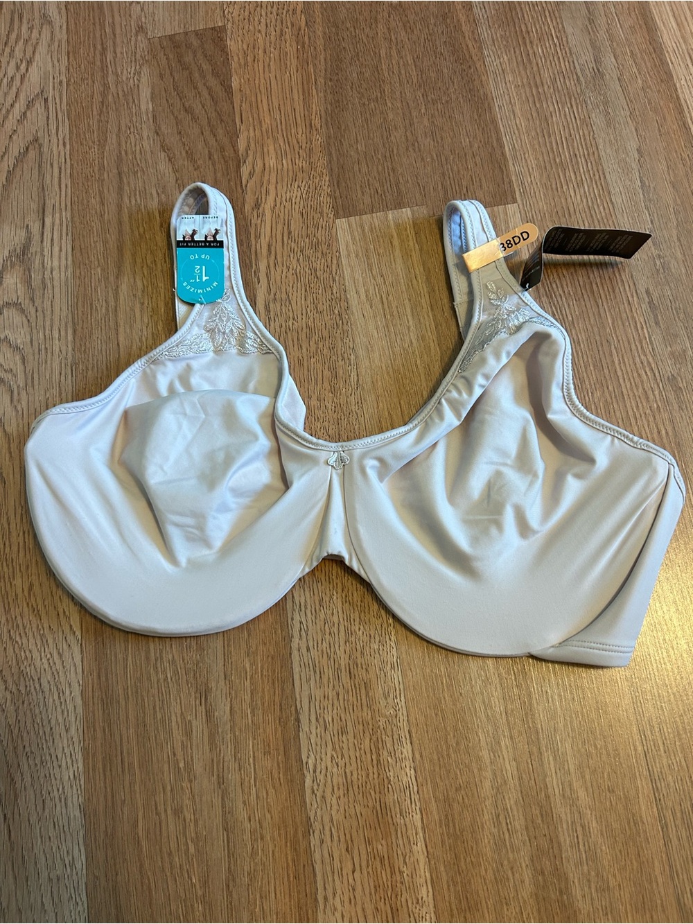 Bali Full Coverage Underwire Bra - Cream.Size 38DD